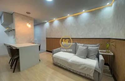 Apartamento com 02 dormitórios, todo planejado à venda, 48 m² por r$ 245.000 - conquista cotia