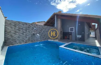 Casa à venda, 75 m² por r$ 395.000,00 - balneário josedy - peruíbe/sp