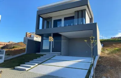 Lindo sobrado no condomínio terras alpha - casa nova recém concluída.
