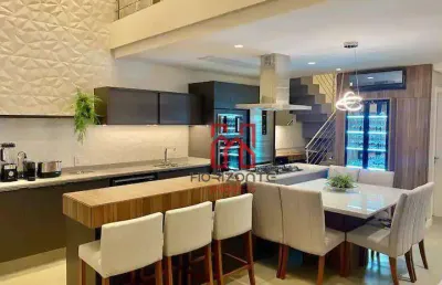 Loft com 3 dormitórios à venda, 135 m² por r$ 3.150.000,00 - jurerê - florianópolis/sc