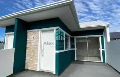 Casa geminada em forquilhas - 2 dormitórios por r$ 370 mil