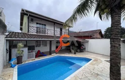 Sobrado com 4 dormitórios à venda, 176 m² por r$ 900.000,00 - cidade jardim - caraguatatuba/sp