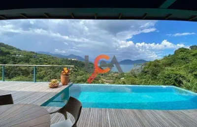 Casa com 4 dormitórios à venda, 560 m² por r$ 9.000.000,00 - maranduba - ubatuba/sp