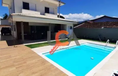Casa com 4 dormitórios à venda, 360 m² por r$ 1.700.000,00 - jardim britânia - caraguatatuba/sp