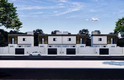 Sobrado novo com 2 dormitórios à venda, 85 m² por r$ 350.000 - balneário dos golfinhos - caraguatatuba/sp