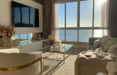 Cambirela apartamento quadra mar 4 suítes na meia praia