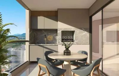 The palazzo apartamento com 2 suítes e 2 vagas na meia praia