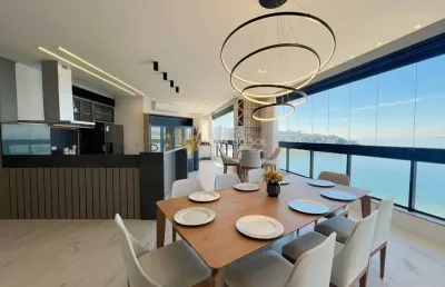 Infinity club apartamento frente mar com 4 suítes no centro de itapema