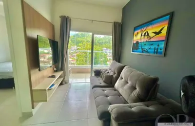 Apartamento mobiliado com 2 dormitórios nas toninhas
