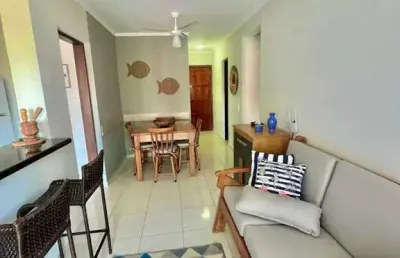 Apartamento mobiliado com 1 dormitório na praia grande.