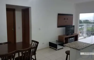 Apartamento semi mobiliado com 2 dormitórios no pereque-açú vista mar