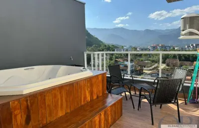 Cobertura com 3 dormitórios mais piscina jacuzzi no pereque-açú
