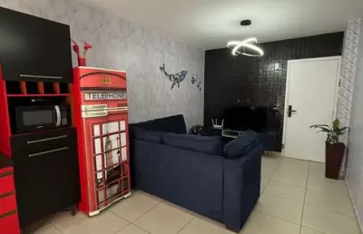 Apartamento mobiliado com 2 dormitórios no pereque-açú