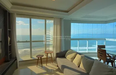 4 suites frente mar mobiliado , meia praia, itapema - sc