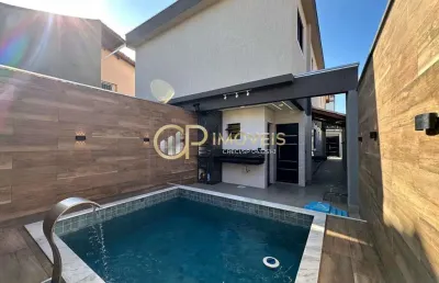 Casa com 3 quartos, balneário maracanã, praia grande - r$ 945 mil, cod: 818