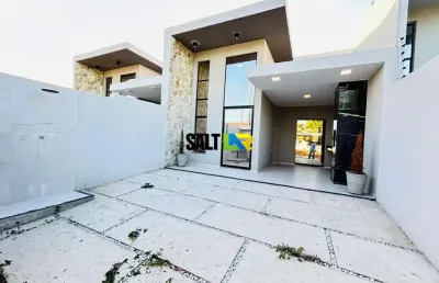 Casa com 3 dormitórios à venda, 110 m² por r$ 450.000,00 - guaribas - eusébio/ce