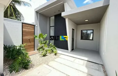 Casa com 3 dormitórios à venda, 90 m² por r$ 359.900,00 - encantada - eusébio/ce