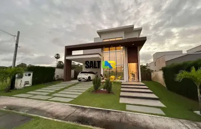 Casa com 4 dormitórios à venda, 302 m² por r$ 2.950.000 - cidade alpha - eusébio