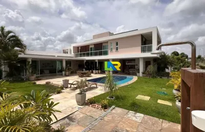 Casa com 5 dormitórios à venda, 596 m² por r$ 7.900.000 - eusébio - eusébio/ce