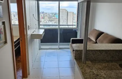 Apartamento mobiliado de 01 quarto no centro de curitiba-pr