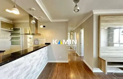 Apartamento com 2 dormitórios para alugar, 58 m² por r$ 2.131,00/mês - estação - araucária/pr