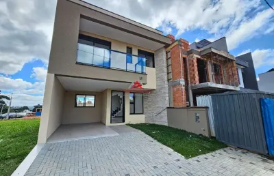 Sobrado alto padrão 03 dormitórios com 1 suíte com 141m² - costeira - são josé dos pinhais