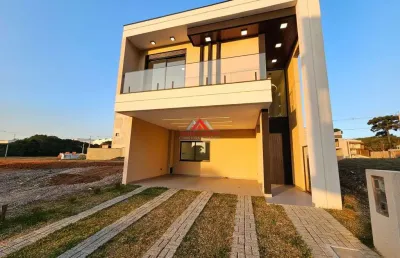 Sobrado alto padrão com 3 suítes - 145m² - costeira - são josé dos pinhais