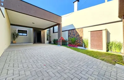 Casa 03 dormitórios com 1 suíte , 118m² - bom jesus -são josé dos pinhais.