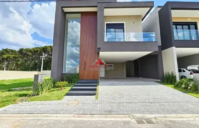 Casa alto padrão com 3 suítes , 251m² - afonso pena - são josé dos pinhais
