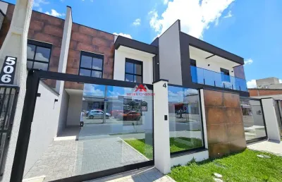 Sobrado 03 dormitórios e 1 suíte com 135m² - cruzeiro - são josé dos pinhais.