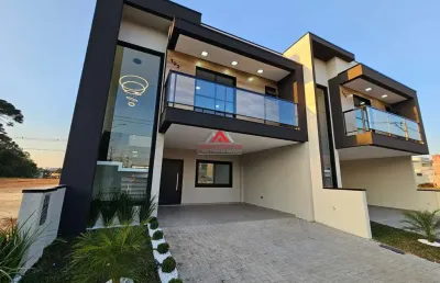 Sobrado 03 dormitórios e 1 suíte com 160m² - costeira - são josé dos pinhais.