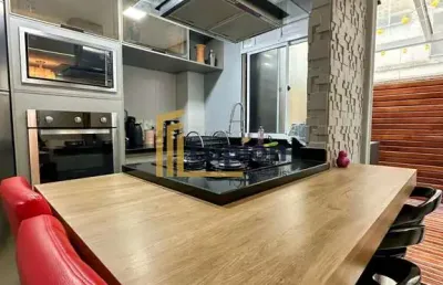 Lindo apartamento mobiliado e decorado com amplo garden em são josé dos pinhais