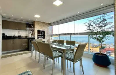 Apartamento com vista para o mar, com 3 quartos (1 suíte) à venda, 100 m² por r$ 1.650.000 - enseada - guarujá/sp – imobiliária mercuri