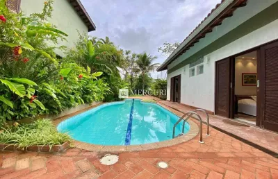Casa com 4 dormitórios à venda, 316 m² por r$ 3.200.000,00 - balneário praia do pernambuco - guarujá/sp