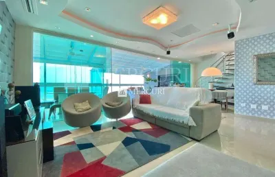 Cobertura enseada, 4 quartos, sala para 3 ambientes, cozinha planejada, espaço gourmet, piscina e churrasqueira – imobiliária guarujá