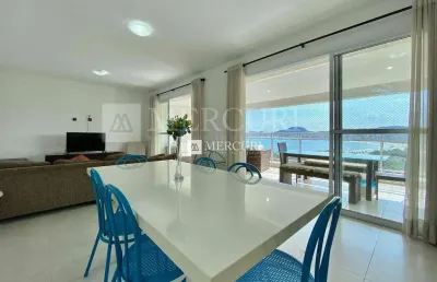 Apartamento no guarujá, enseada, 3 quartos, sala para 2 ambientes e varanda com vista para o mar - mercuri imóveis - imobiliária no guarujá