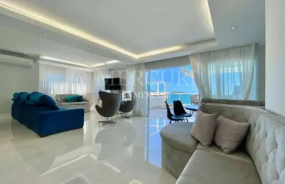 Cobertura no guarujá, enseada, duplex, 5 quartos, sala para 4 ambientes e varanda gourmet com churrasqueira - mercuri imóveis - imobiliária no guarujá