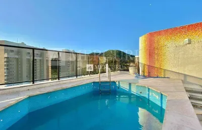 Cobertuba no guarujá, enseada, duplex, 3 quartos, sala para 2 ambientes e varanda com vista mar - mercuri imóveis - imobiliária no guarujá