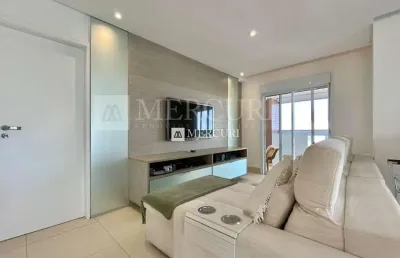 Apartamento no guarujá, enseada, 3 quartos, sala para 2 ambientes e varanda gourmet - mercuri imóveis - imobiliária no guarujá