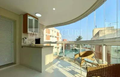 Apartamento com varanda gourmet e três suítes na praia da enseada, guarujá
