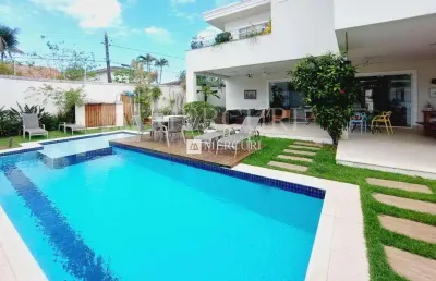 Casa no guarujá, enseada, piscina, churrasqueira, 5 suítes
