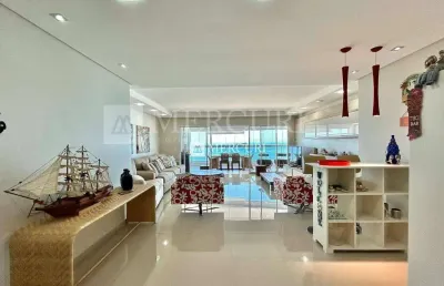 Apartamento com vista total para o mar, com 4 quartos (2 suítes) à venda, 206 m² por r$ 3.200.000 - enseada - guarujá/sp - imobiliária mercuri