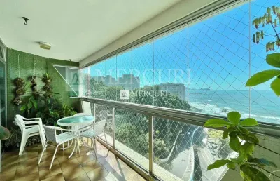 Apartamento no guarujá, astúrias, frente mar, 3 quartos, mercuri imóveis guarujá.