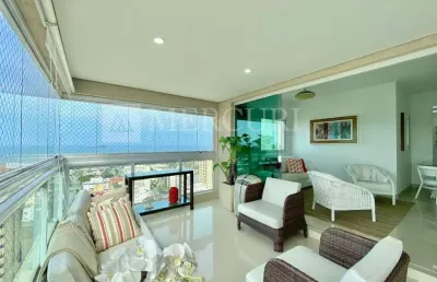 Apartamento no guarujá, enseada, com vista mar,  3 dormitórios e varanda gourmet