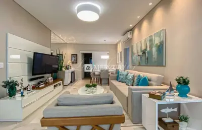Apartamento no guarujá, enseada, 3 quartos, sala para 2 ambientes e varanda gourmet com vista para o mar - mercuri imóveis - imobiliária no guarujá