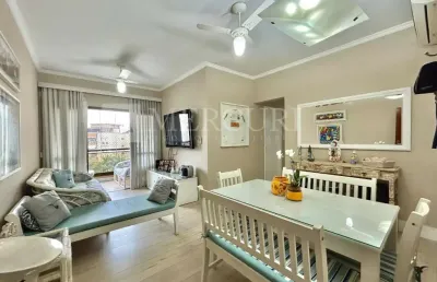 Apartamento no guarujá, enseada, mobiliado, 3 quartos