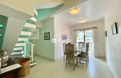 Cobertura duplex no guarujá, pitangueiras, com varanda gourmet,  3 quartos, mercuri imóveis guarujá.