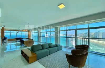 Apartamento frente mar com 4 quartos (3 suítes) à venda, 400 m² por r$ 2.500.000 - pitangueiras - guarujá/sp - imobiliária mercuri