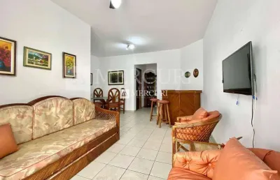Apartamento no guarujá, enseada, 2 quartos e sala com sacada - mercuri imóveis - imobiliária no guarujá