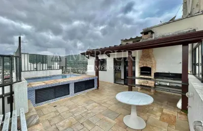 Cobertura com vista para o mar com 2 quartos (1 suíte) à venda, 177 m² por r$ 650.000 - enseada - guarujá/sp - imobiliária mercuri